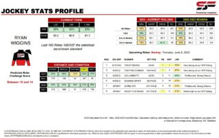 Ryan Wiggins Mackay 8th June jockey stats statfreaks